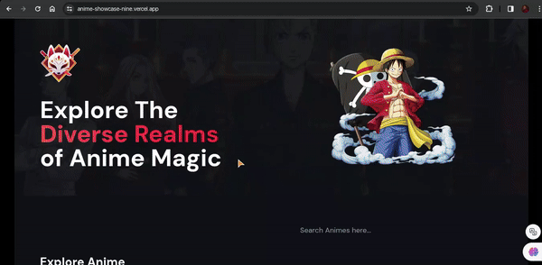 Photo of the Anime Showcase app